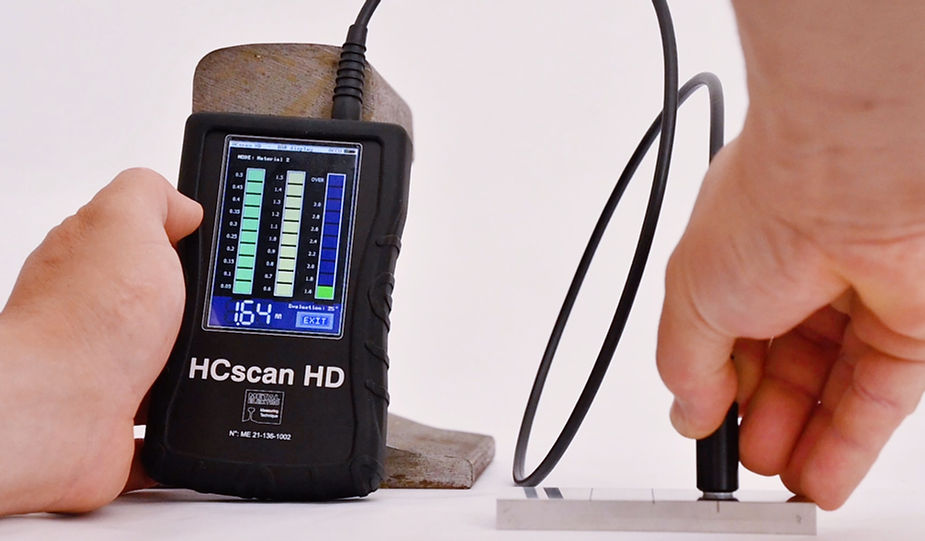 Rolling contact fatigue crack (HC) measurement